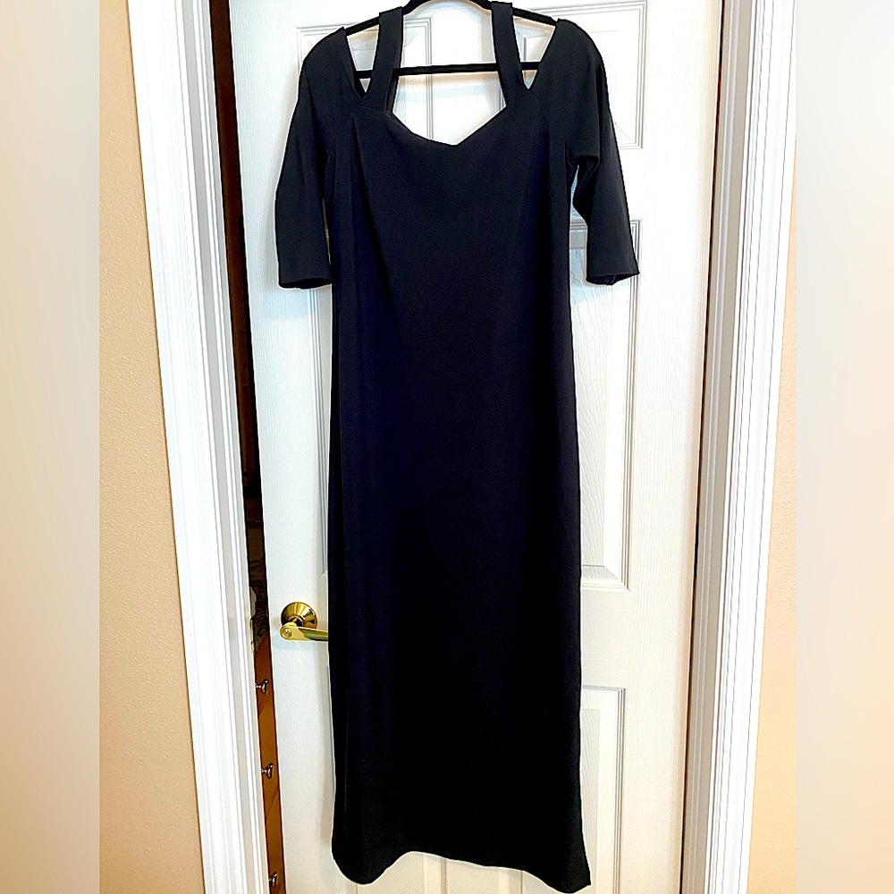 Elegant, long Black Dress BOSTON PROPER NWOT!  Size M 10